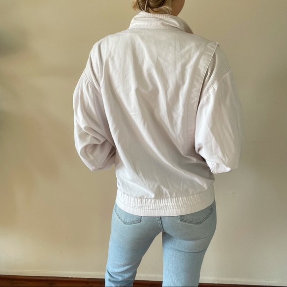 White Vintage Bomber Jacket - Picture 4 of 6